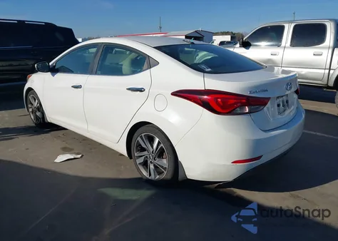 2014 Hyundai Elantra Limited z USA, uszkodzony, nr VIN 5NPDH4AE9EH521031